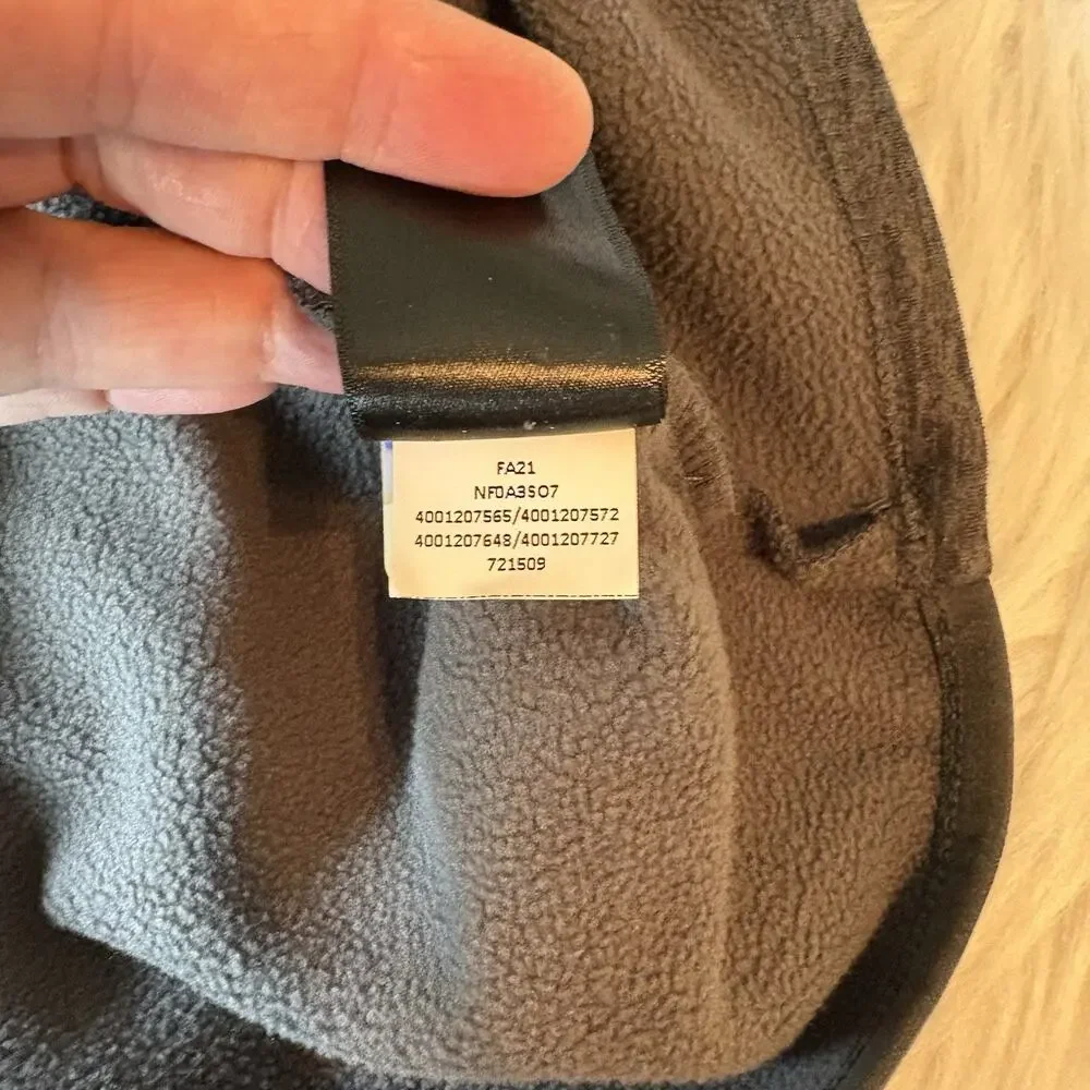 NORTH FACE Canyonlands 1/4 Zip Fleece Heather Gray Pullover Sweater Men XL‎